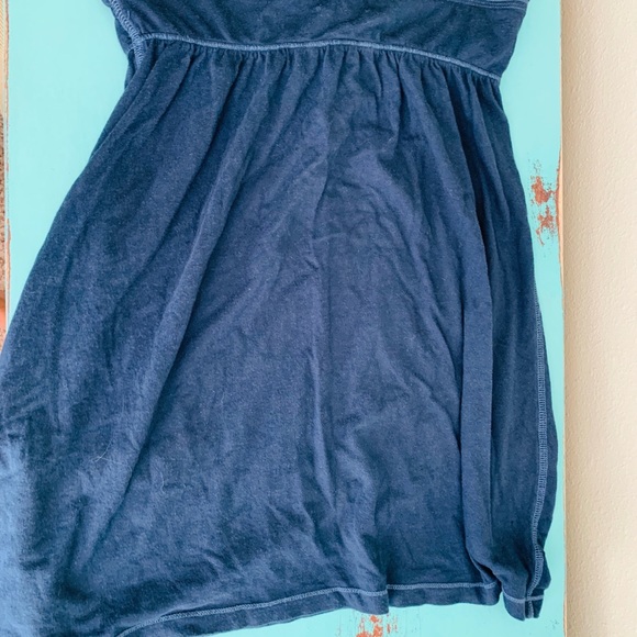 American Eagle,Navy/Strapless, Front Tie, Babydoll Tunic, Size L - Picture 1 of 3